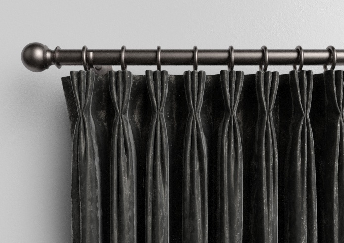 Crushed Velvet, Steel - Made to Measure Curtains - Image 11
